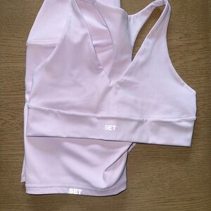 SET Active bra and biker shorts set